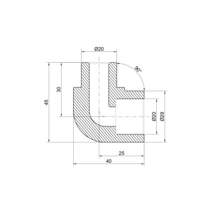 Кутик PPR Thermo Alliance 20, 90° — Photo 1