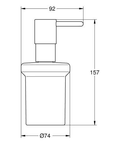 Дозатор рідкого мила Grohe Essentials New (40394001) — Photo 2