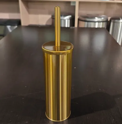 Йоржик для унітазу підлоговий Mixxus Ellipse-TB0202 Brushed Gold (колір матове золото) (MI8401) — Photo 5