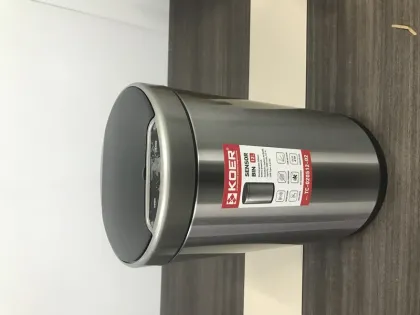 Відро для сміття сенсорне кругле KOER TC-020512-02 12 л (колір нержавійка) (KR5935) — Photo 2