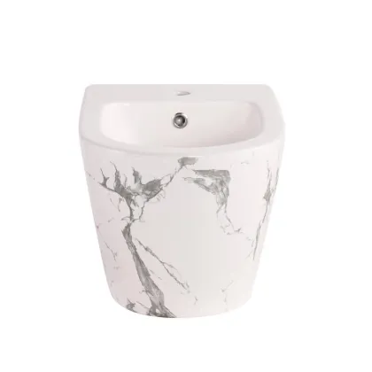 Біде підвісне Qtap Robin 515x370x350 мм, Marble QT13551381GMR — Photo 2
