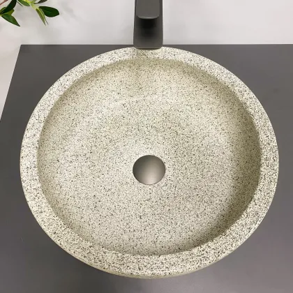 Умивальник (раковина) VBI CORRIDONIA BEIGE STONE MATT накладний — Photo 2