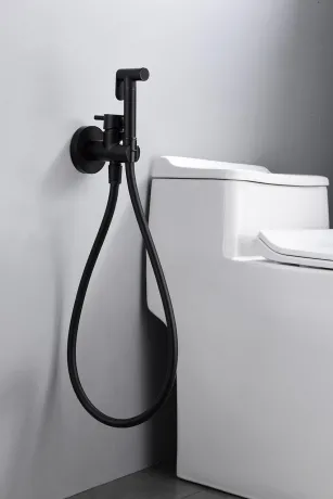 IMEX MUNICH MATT BLACK Гігієнічний душ, чорний матовий — Photo 1