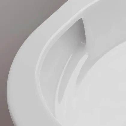 ELU PURA S унітаз підвісний 54*36,6см AquaHelix Flush, в комплекте з сиденням Slim з функцією SoftClose and QuickRelease — Photo 5