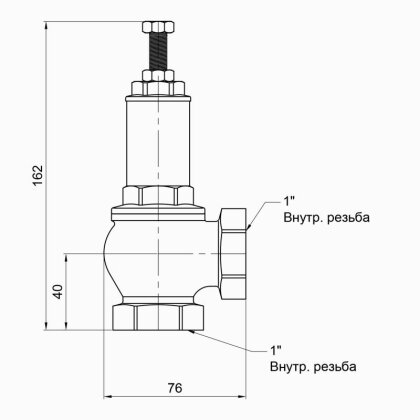 Запобіжний клапан Icma 1&quot; ВР №254 — Photo 1