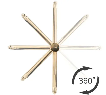 Змішувач для раковини (умивальника) REA LUGANO SLIM BRUSHED GOLD високий * — Photo 3