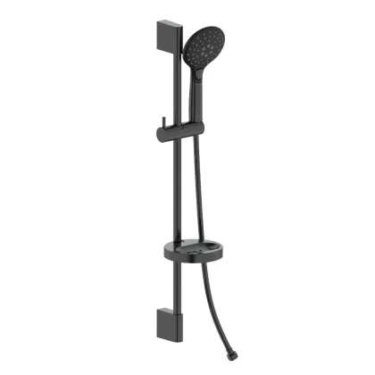 CASCADA B45 гарнітур душовий, лійка Ø110мм, 3 режими, штанга 72 см, шланг PVC 150см, мильниця, de la noche