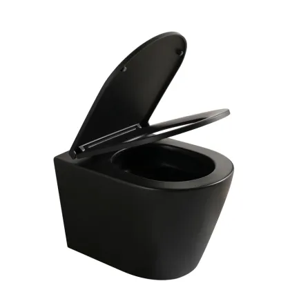 Унітаз підвісний Mixxus Premium BEVEL-0304-T1 BLACK 480x360x360mm сист. змиву TORNADO 1.0 (MP6677) — Photo 4