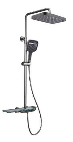 Душова колона з термостатичним змішувачем Mixxus Premium SPACE-009-J Graphite, 3 режими (MI6542)