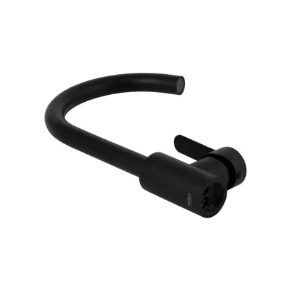 Змішувач для кухні Brinex Pure 015F U-образний Black Matt BRIPUR015FBLM — Photo 3