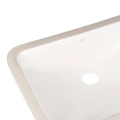 Комплект Qtap Stork: Раковина врізна прямокутна 530x370x200 мм White + Донний клапан PU02O — Photo 4