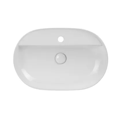 Раковина накладна Mixxus Premium ELLIPSE-0204 600х380х115mm з отвором під змішувач (MP6679) — Photo 3