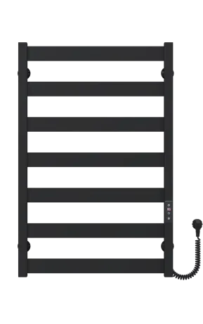 Рушникосушарка електрична Harmony П7 500х800 Deffi фарбована сталь (Чорний, JD04, Праве підключення)