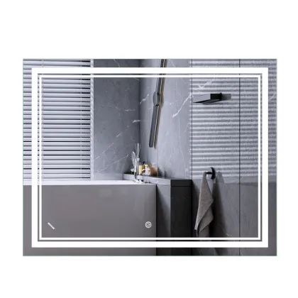 Дзеркало Mixxus Premium QUADRO MR20-90x70-Reverse з Led Touch, Anti-fog, димером, регулятором яскравості (MP6621) — Photo 5