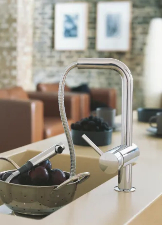 Змішувач для кухні з висувним виливом Grohe Minta (32168000) — Photo 4