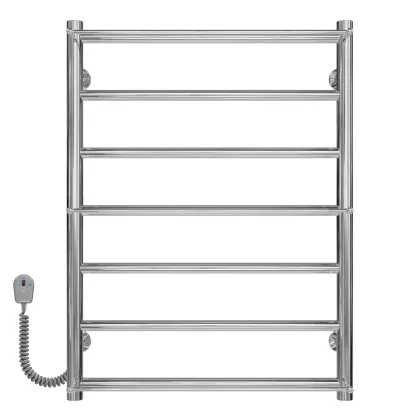 Рушникосушарка електрична Ladder П7 500х700 Deffi нержавіюча сталь (Хром, EF16, Ліве підключення)
