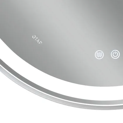 Дзеркало Qtap Gemini 800х700 з LED-підсвічуванням Touch, з антизапотіванням, з димером, рег. темп. кольору (3000-6500K) Reverse QT2578R8071W — Photo 8