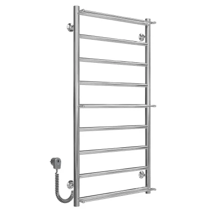 Рушникосушарка електрична Ladder П9 500х1000 Deffi нержавіюча сталь (Хром, EF16, Ліве підключення) — Photo 1