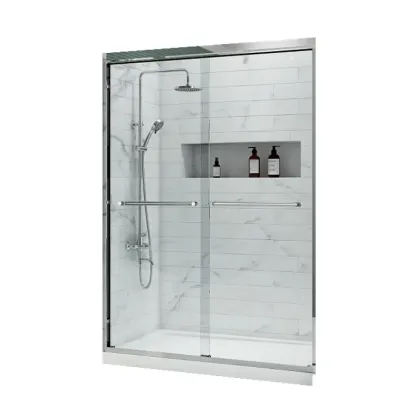 Двері в нішу Koer SR SD03-140x200-TR-01 прозоре скло Easy Clean 8мм, хром (KR5385)