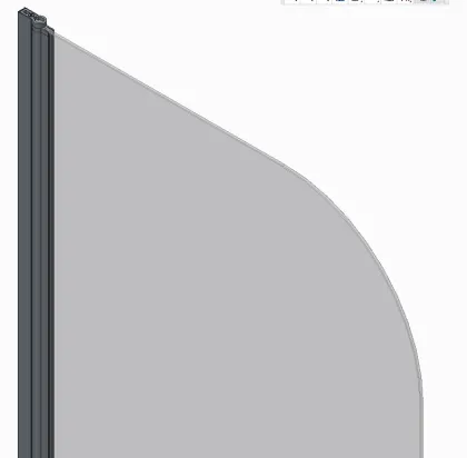 Шторки скляні на ванну Koer SR BS01-80x140-TR-01 прозоре скло 6мм, хром (KR5400) — Photo 6