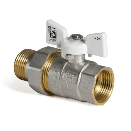 Кран з американкою 1" (Koer KR.227.W) білий (KR0098) — Photo 2