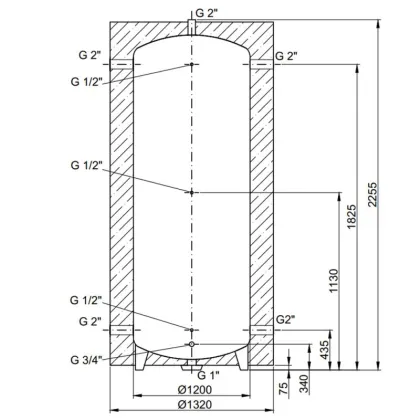 Теплоакумулятор Thermo Alliance TA-ТАМ-00 2000 60 мм — Photo 1