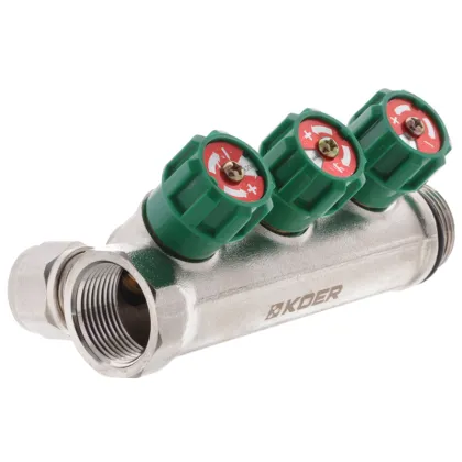 Колектор вентильний з фитингом Koer KR.1123-3 3/4"x3 ways (KR2830) — Photo 1