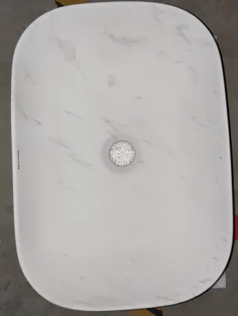 Раковина накладна Mixxus Premium DIVERSE-0112 MARBLE 455х325х135mm (MP6543) — Photo 4