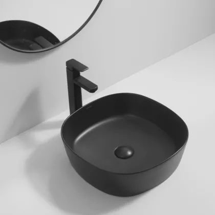 Раковина накладна Mixxus Premium DIVERSE-0106 BLACK 440х440х140mm (MP6538) — Photo 2