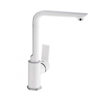 Змішувач для кухні Qtap Ustek QTUS9016107FCW Chrome/White