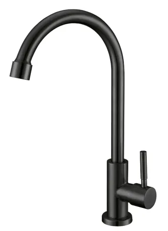 Кран для холодної води MIXXUS MONO-01.SUS BLACK з нерж. сталі (MI6561)