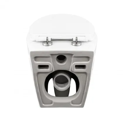 Унітаз підвісний Qtap Leo безобідковий з сидінням Soft-close QT11331002ERW — Photo 3