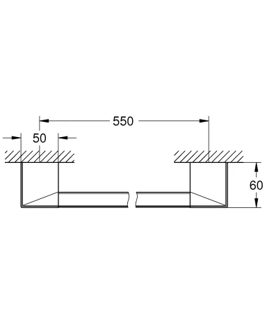 Поручень для ванни/тримач для рушника Grohe Selection Cube (40807000) — Photo 1