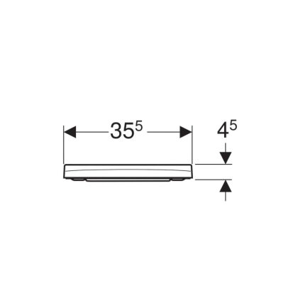 Сидіння для унітазу Geberit Smyle Square 500.687.01.1 — Photo 1