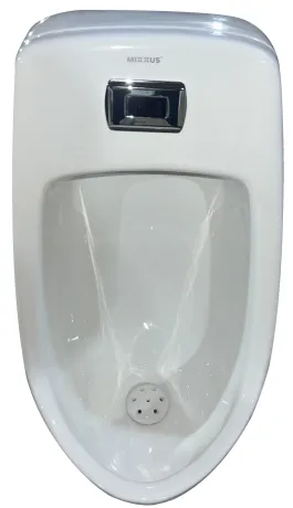 Пісуар підвісний Mixxus Premium BEVEL-1001 390x395x795mm з ІЧ-датчиком автоматичного змиву (MP6661) — Photo 1