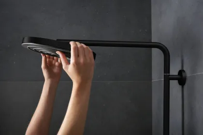 PULSIFY S PURO Showerpipe душова система 260 з термостатом, колір чорний матовий — Photo 5