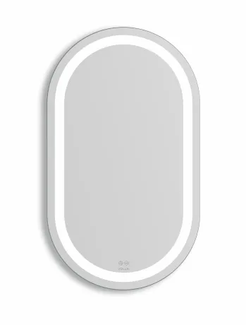 LUNA OVALADO зеркало подвесное овальное вертикальное 60*80см, с подсветкой по контуру,  с подогревом, с сенсорным выключателем