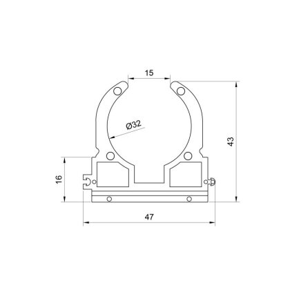 Кріплення PPR Alfa Plast 32 мм — Photo 1