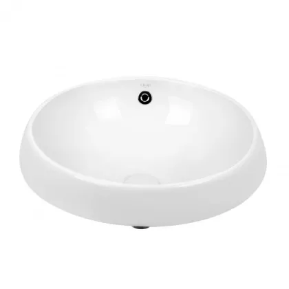 Раковина Qtap Jay 475х475х200 White з донним клапаном QT0711K305W — Photo 2