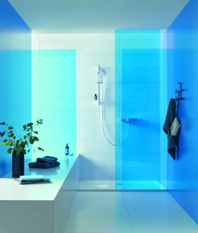 Душовий гарнітур зі штангою, 3 режими струменю Grohe Rainshower SmartActive (26591000) — Photo 1