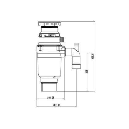 Подрібнювач харчових відходів Mixxus GD-01-0,5 — Photo 1