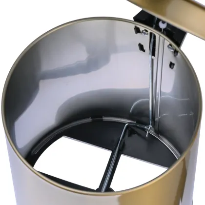 Відро для сміття з плавним закриттям кругле Mixxus Ellipse-TC0205 Brushed Gold 5л (колір матове золото) (MI8400) — Photo 21
