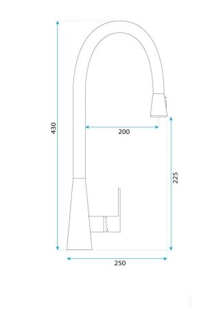 Змішувач Кухонний Mild Чорний Мат REA-B4800 — Photo 8