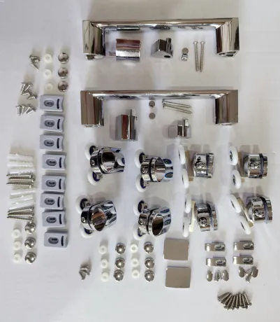 Двері в нішу Mixxus Premium DIVERSE SD01-160x185-TR Chrome прозоре скло 5мм (MI6875) — Photo 1