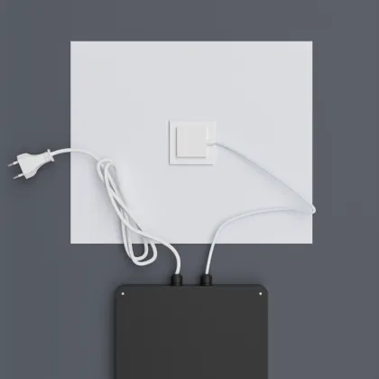 Дзеркало Mixxus Premium BEVEL MA02-90x65-Reverse з Led Touch, Anti-fog, димером (3-6,5kK) (MP6641) — Photo 8