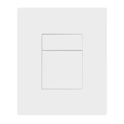 Панель змиву пластикова Koer KT-0607-03 157x198x3mm, кнопка квадратна (колір білий) — Photo 3