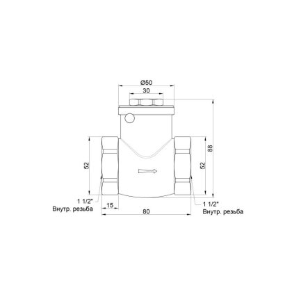 Зворотній клапан SD Plus 1&quot; 1/2 SD242W40 — Photo 1
