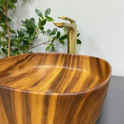 Умивальник (раковина) VBI AREZZO WOOD MATT накладний — Photo 4