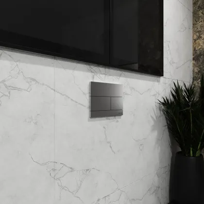 KVADRO M панель змиву polished aluminum — Photo 3