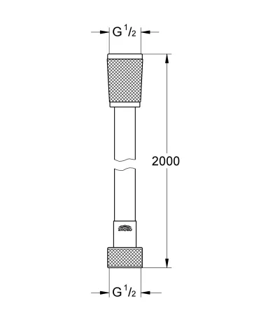 Душовий шланг 2000 Grohe Silverflex (27137000) — Photo 1